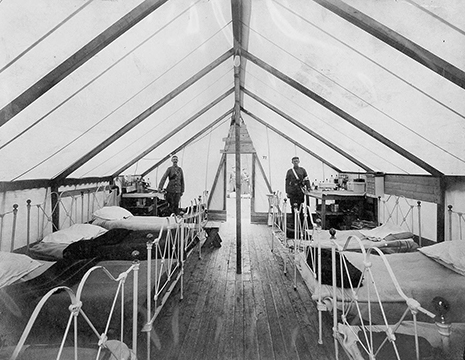 HOSPITAL TENT AT PLEASANTVILLE